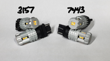 LED Switchbacks - Amber/White - 1 Pair