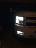 LED Switchbacks - Amber/White - 1 Pair